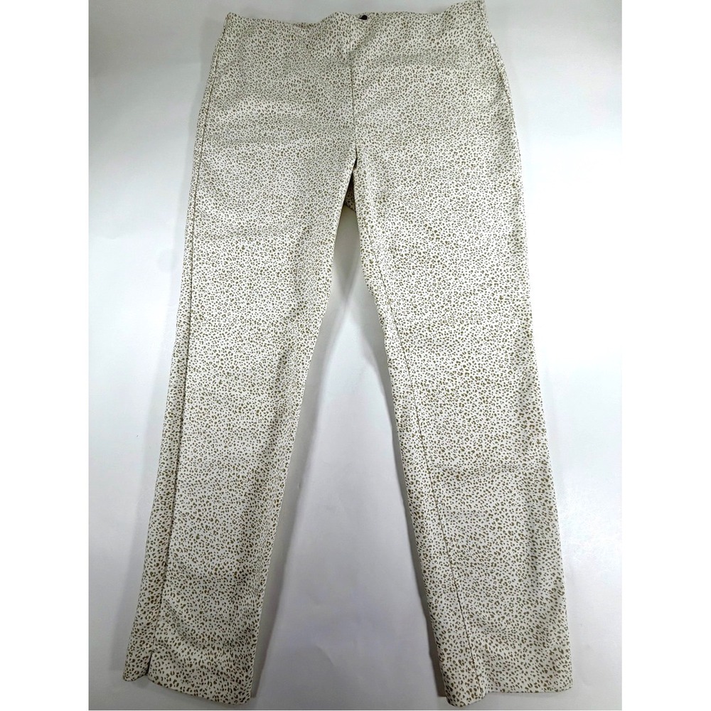 Crosby Springfield Animal Print Straight Leg Trousers Career Pants Womens 12
